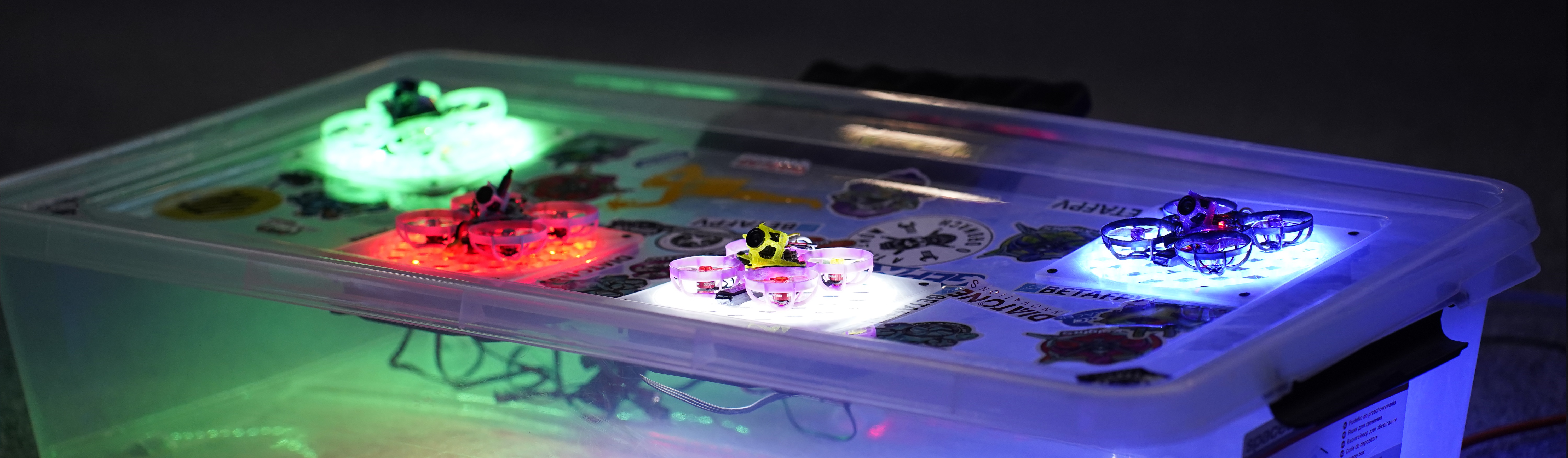 Mikro drony FPV — części i canopy z wydruku 3D